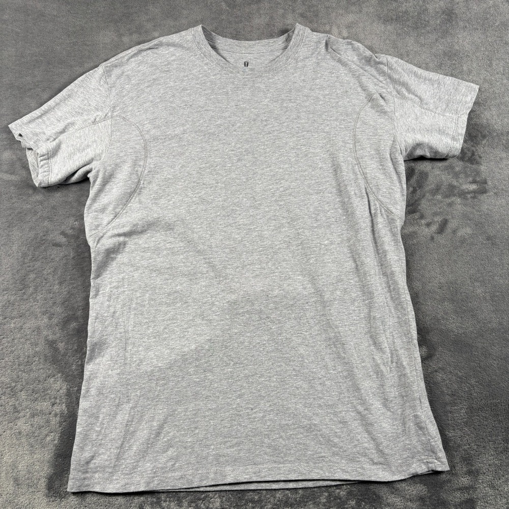 Thompson Tee Shirt Men Medium White Sweat Proof Short Sleeve Cotton Hydro Shield